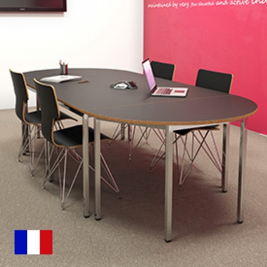 BÉNÉLUX - Table de salle de réunion ovale - Spark Office